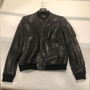 Lamarque leather bomber jacket